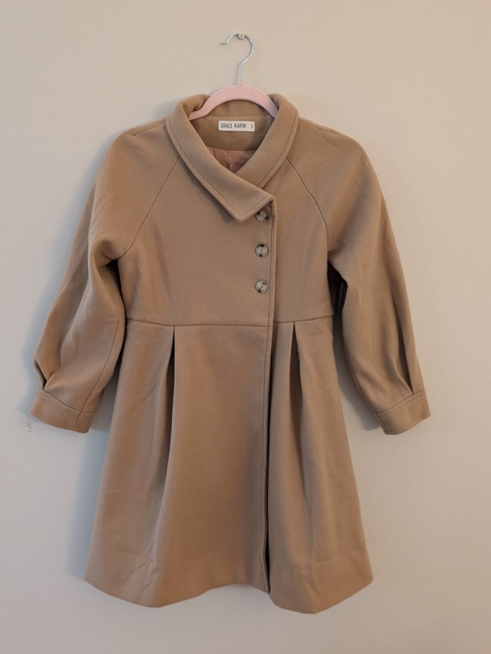 Tan Peacoat Grace Karen 10-12 years